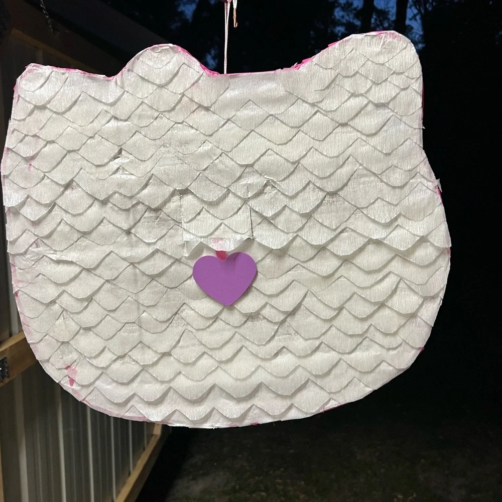 Cute Hello kitty Piñata with Pink Bow