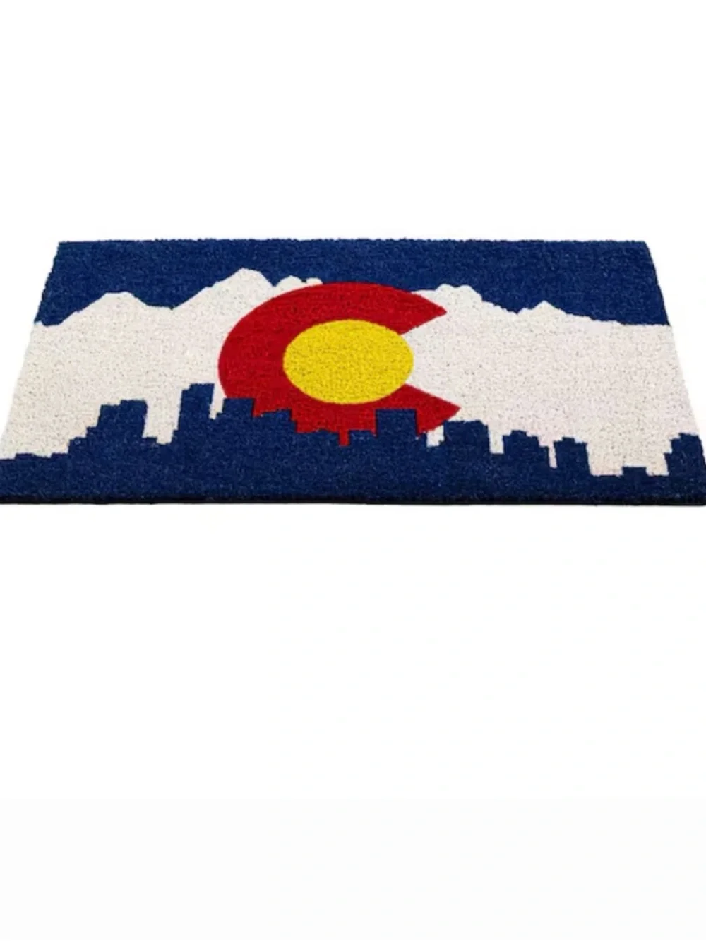 Blue Denver Colorado Skyline Doormat - NWT