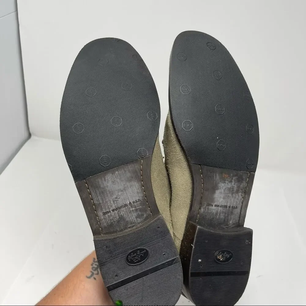 John Varvatos grey suede lace up derby shoes 10.5