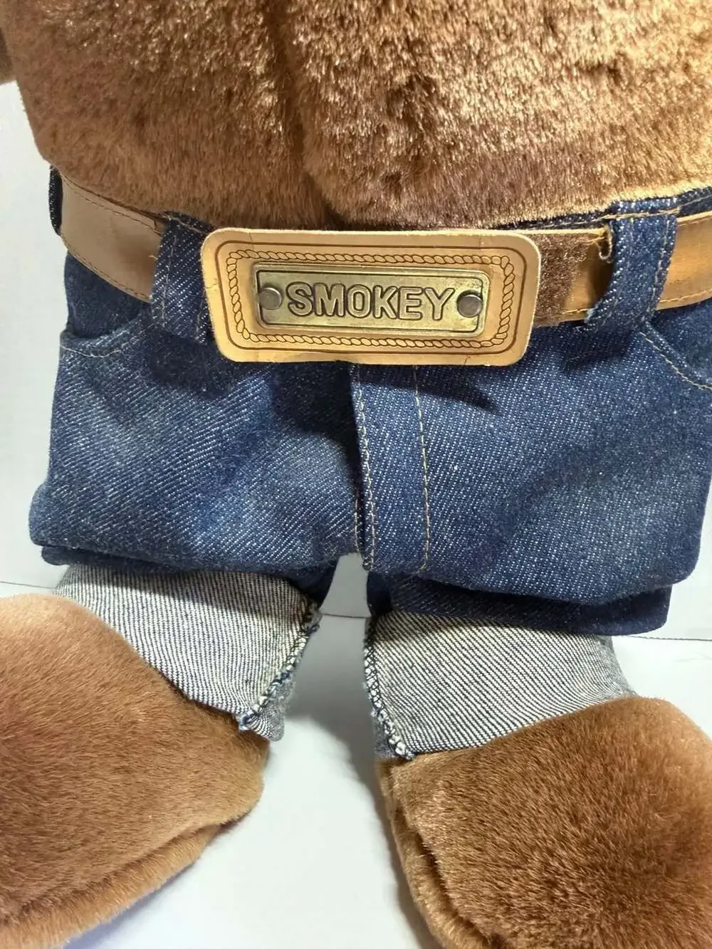 Vintage 1994 J.J. Wind Smokey Bear 50th Anniversary Plush Doll with Shovel