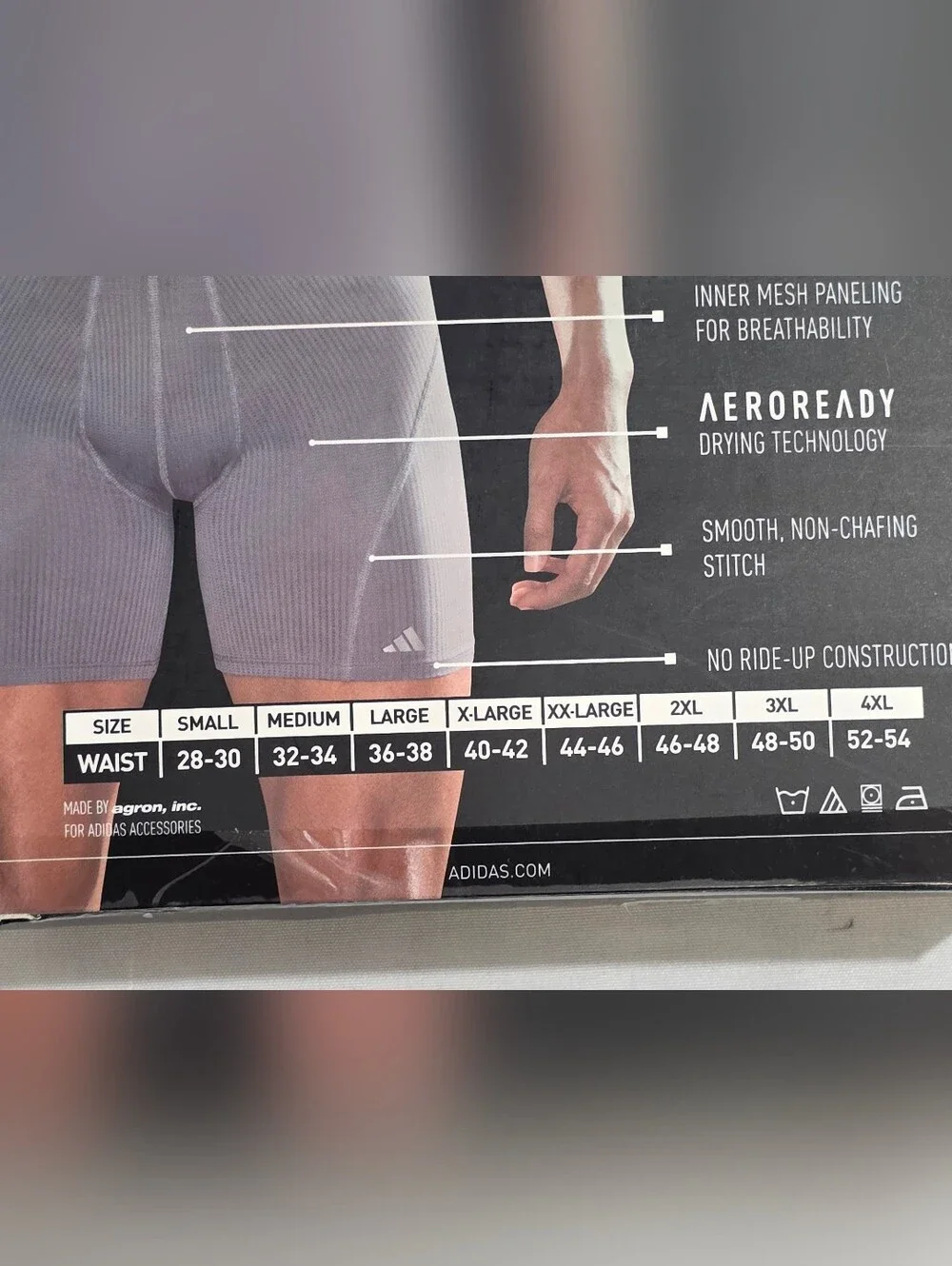 adidas Performance Mesh Graphic Boxer Briefs Mens Size Small 3-Pack New
