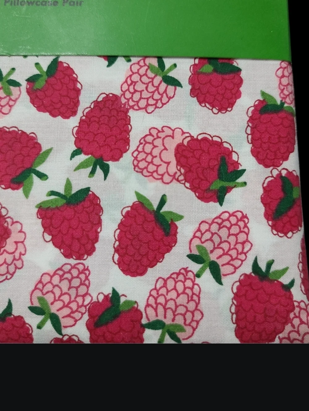Kate Spade Raspberry Pillowcase Set 100% Cotton New
