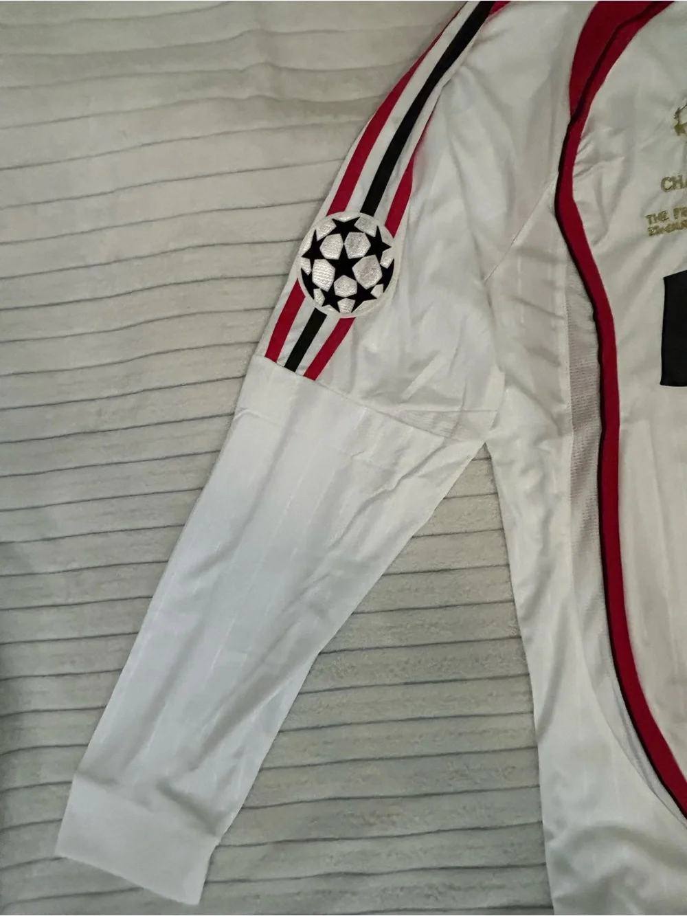 Adidas AC Milan #10 White Red Bwin Long Sleeve Soccer Jersey