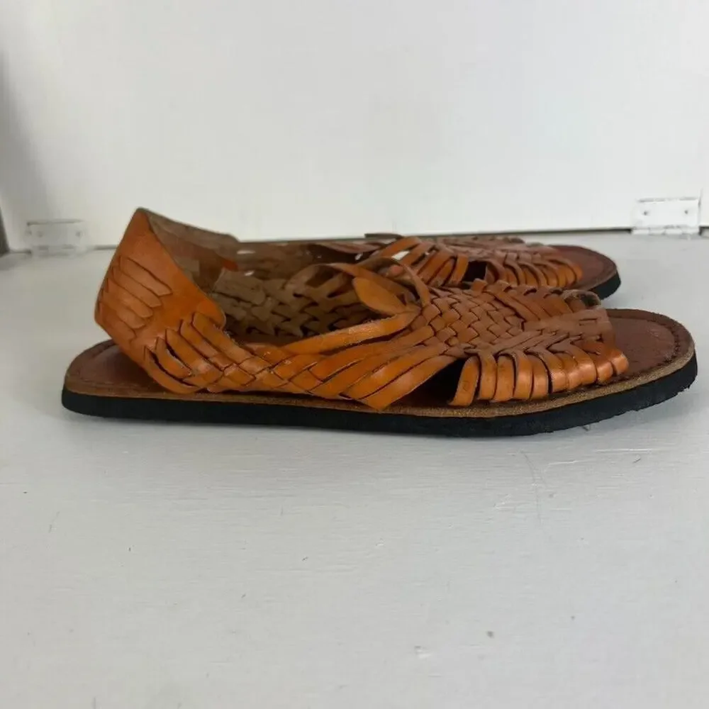 De Clasico Mexican Huarache Sandals Light Brown Men’s Size 9 Tire tread Casual