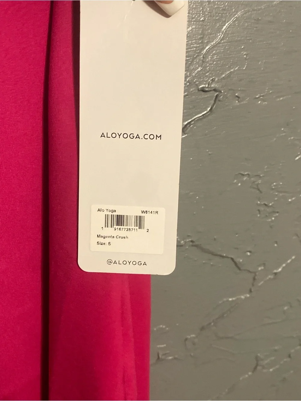 ALO Women’s Size S Charmed Yoga Sleeveless Polo Swim Dress in Fuchsia Pink