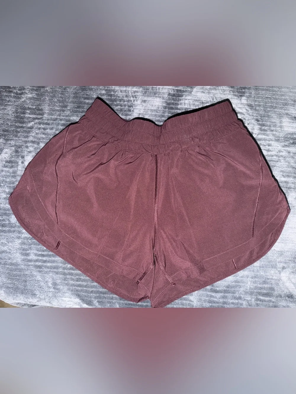 Lululemon Track That High Rise 3 in Shorts w/liner Goodnight Plum 8 New w/o tags