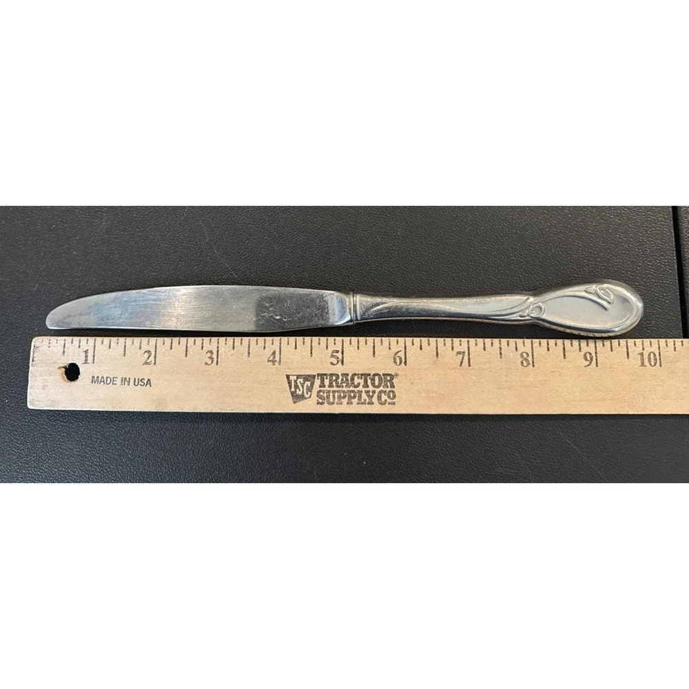 Oneida Deluxe Calla Lily Dinner Knives Knife Stainless Steel Vintage Set‎ Of 11