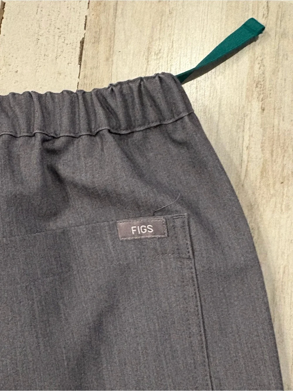 Men's Casual Drawstring Pants - FIGS Gray L/T Pisco Straight Leg