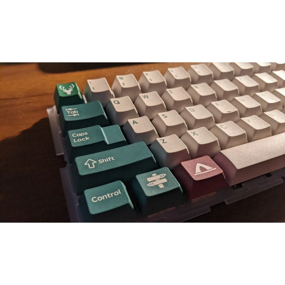 Wuque Studios x Ikki 68 Aurora R2 x Camping green mechanical keyboard BUILT