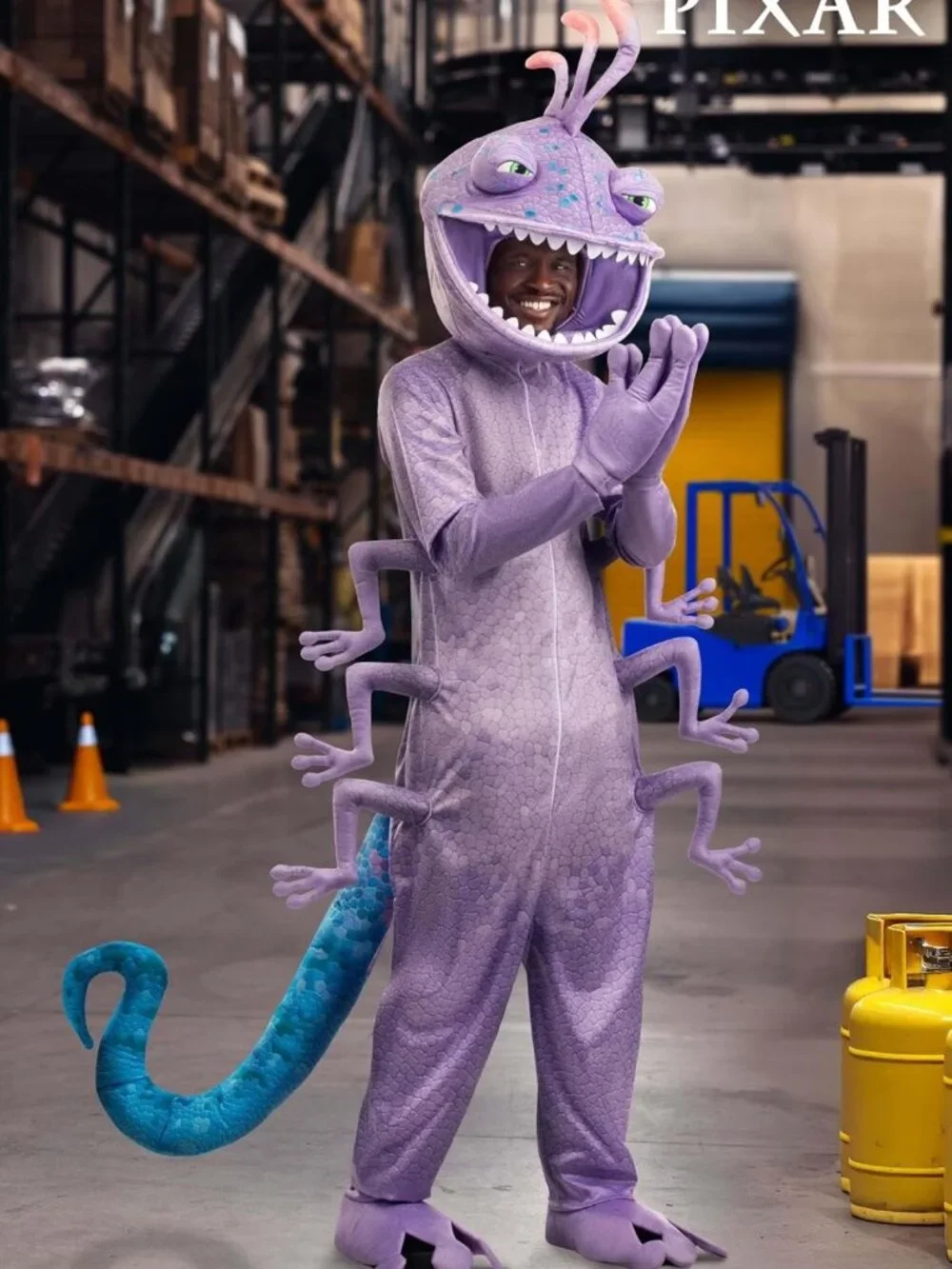 Monsters Inc. Randall Boggs Halloween Costume | Chameleon Jumpsuit & Accessories