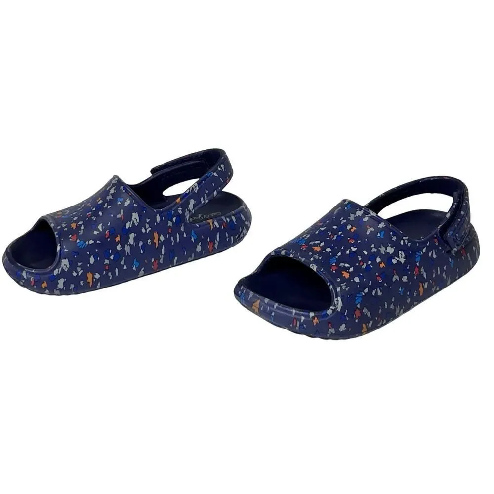 Cat & Jack Wynne Footbed Foam Sandal‎ sz 9 Blue Dot Toddler