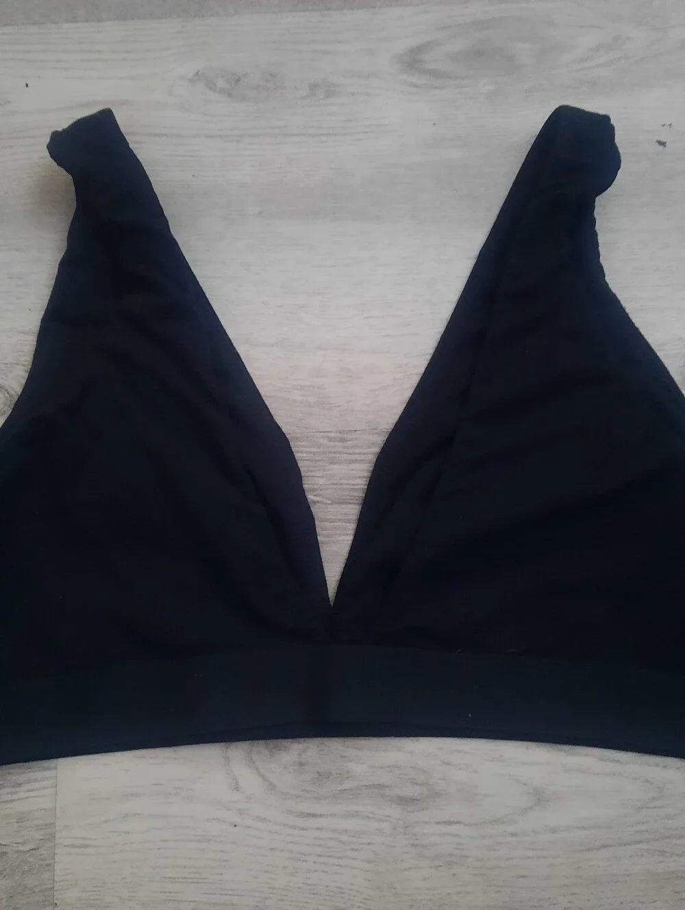 Victoria's Secret Black Bralette with Embellished Logo Band