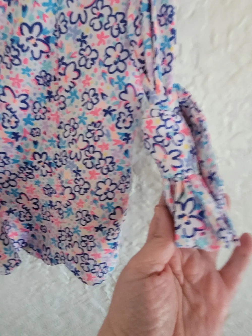 Lilly Pulitzer Bright Floral Scalloped Hem High Rise Shorts with Tie Belt