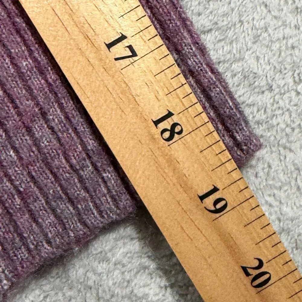 Old Navy Sweater Women XS Purple Orange Ombre Go-Recycled Wool Blend Crew Neck