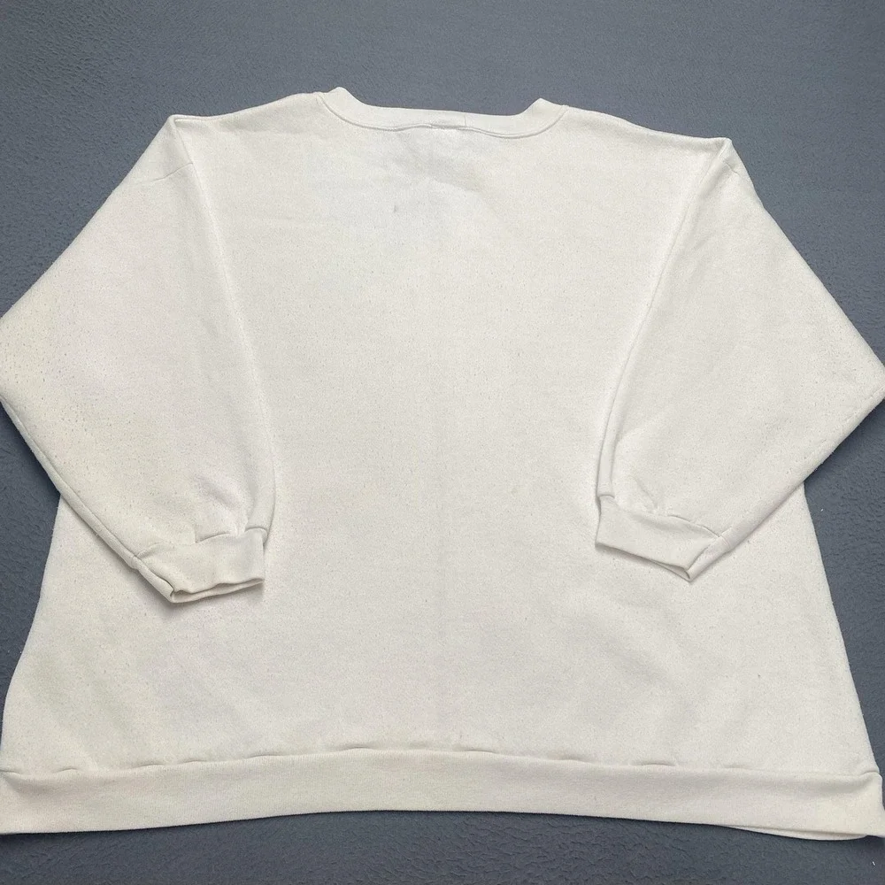 Vintage Pooh Sweater Womens 3X White Tigger Graphic Crewneck Pullover Disney 90s
