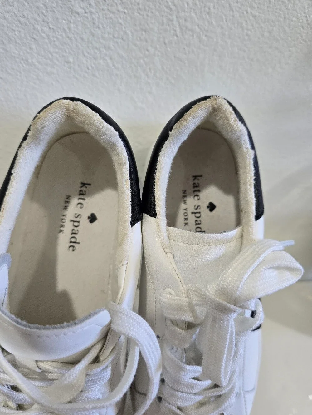kate spade White Sneakers with Black Side Star