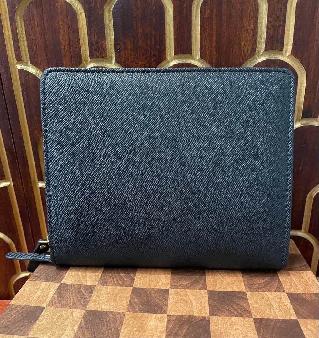 ★Beautiful Condition ELECOM Electronic Dictionary Case with Ribbon - Black Floral Pattern