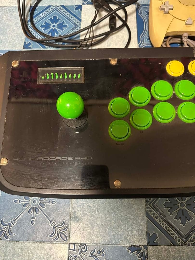Sega Saturn Console with 2 Controllers and Arcade Stick
