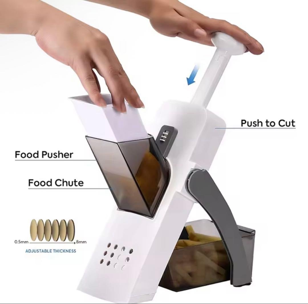 Multi-function Slicer White/Gray - Detachable Pump - Easy