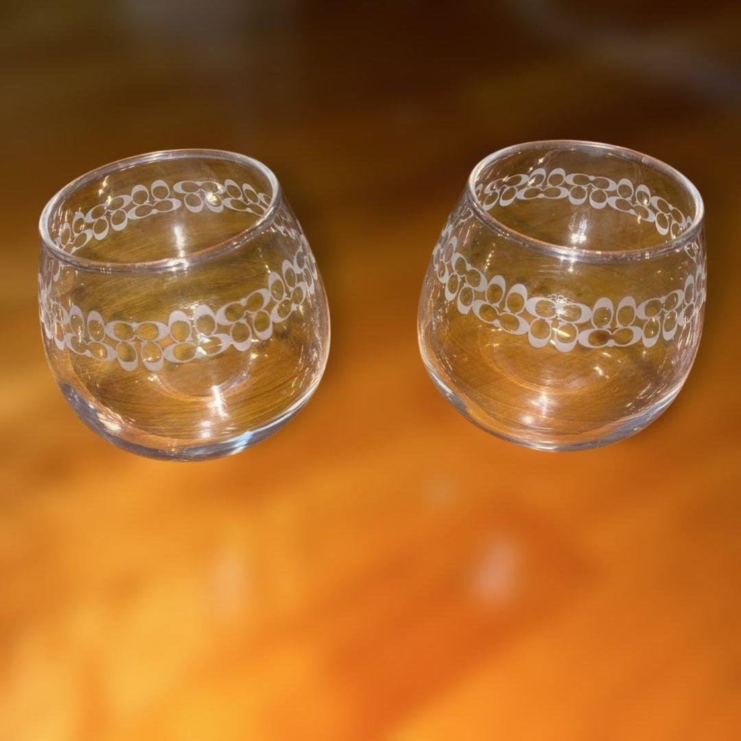 COACH Coach Glass Tumbler Set of 3