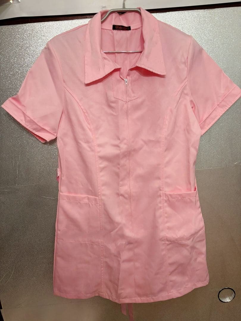 Pink Short Sleeve Nurse Costume for Events