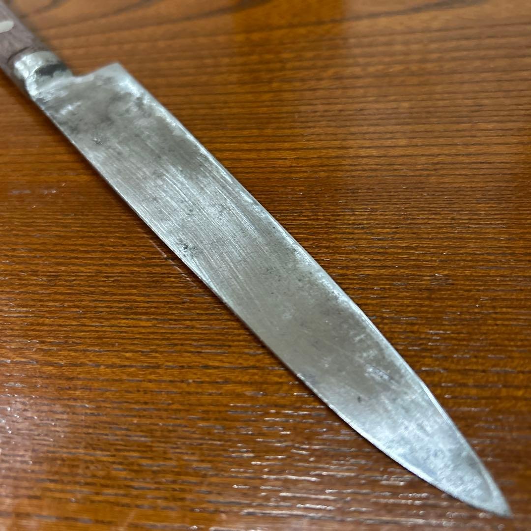 Paring Knife Size: Total length 26cm, Blade 15cm, Weight approx. 61g, Thickness approx. 1mm ★Free Shipping